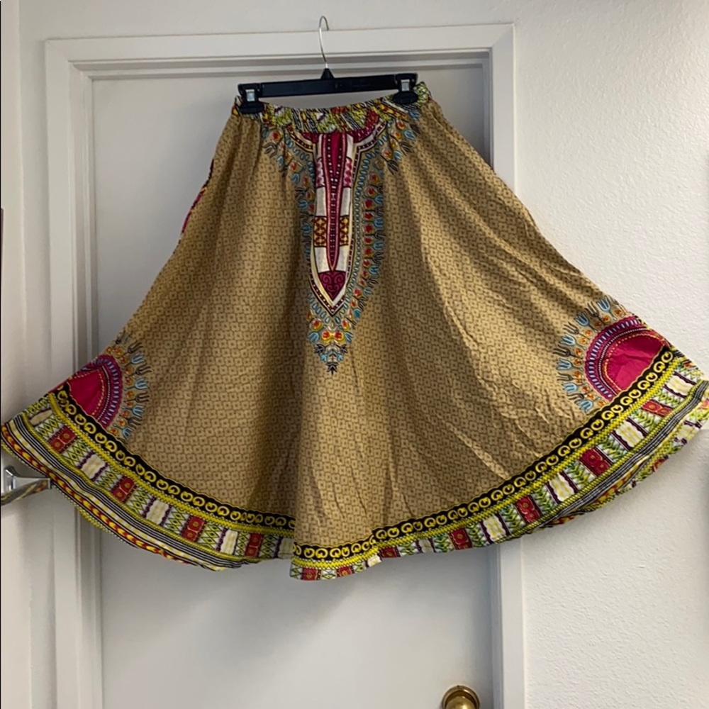 Beautiful Dashiki African Print Skirt OSFM